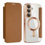 Étui portefeuille Techsuit SmartMag Book Case pour Samsung Galaxy A57 - Brown – Image 2