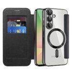 Étui portefeuille Techsuit SmartMag Book Case pour Samsung Galaxy A57 - Black