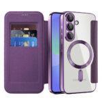 Étui portefeuille Techsuit SmartMag Book Case pour Samsung Galaxy A37 - Purple