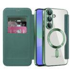 Étui portefeuille Techsuit SmartMag Book Case pour Samsung Galaxy A37 - Green