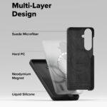 Coque Ringke Silicone Magnetic MagSafe pour Samsung Galaxy S26 - Black – Image 6