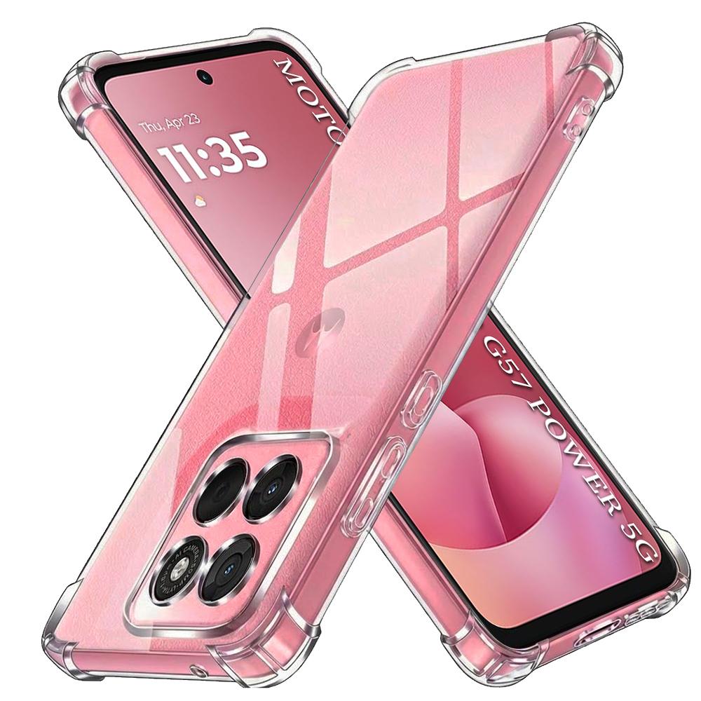 2875135 Coque Techsuit Shockproof Clear Silicone pour Motorola Moto G57 Power / G67 Power - Clear – Image 1
