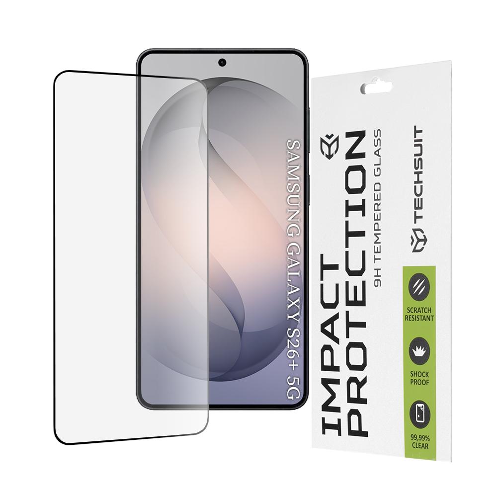 2875273 Protection d'écran Techsuit 111D Full Cover / Full Glue Glass pour Samsung Galaxy S26 Plus - Black – Image 1