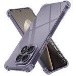 Coque Techsuit Shockproof Clear Silicone pour Xiaomi 15T - Smoke Black
