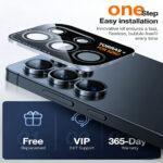 Protection d'objectif Torras Lensguard Camera Protector pour Samsung Galaxy S26 Ultra - Black – Image 4