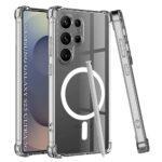 Coque Techsuit Shockproof Clear Silicone MagSafe pour Samsung Galaxy S25 Ultra - Clear