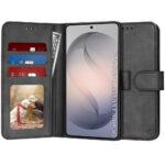 Étui portefeuille Techsuit Diary Book pour Samsung Galaxy S26 Plus - Black