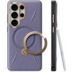Coque en cuir Torras QPRO Leather Series pour Samsung Galaxy S26 Ultra - Dark Purple