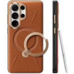 Coque en cuir Torras QPRO Leather Series pour Samsung Galaxy S26 Ultra - Brown