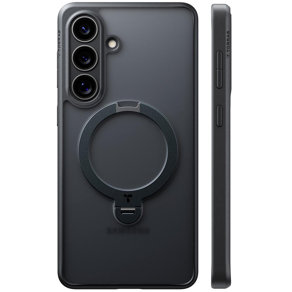 2882527 Coque Torras Ostand Spin MagSafe Series pour Samsung Galaxy S26 Plus - Black – Image 1
