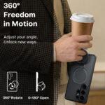 Coque Torras Ostand Spin MagSafe Series pour Samsung Galaxy S26 Ultra - Clear – Image 5