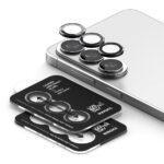 Lot de 2 protections d'objectif Ringke Camera Lens Frame Glass pour Samsung Galaxy S26 / S26 Plus - Black – Image 4