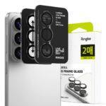 Lot de 2 protections d'objectif Ringke Camera Lens Frame Glass pour Samsung Galaxy S26 / S26 Plus - Black