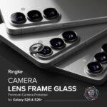 Lot de 2 protections d'objectif Ringke Camera Lens Frame Glass pour Samsung Galaxy S26 / S26 Plus - Black – Image 5