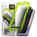 Lot de 2 protections d'écran Ringke Easy Slide Tempered Glass pour Samsung Galaxy S26 - Black