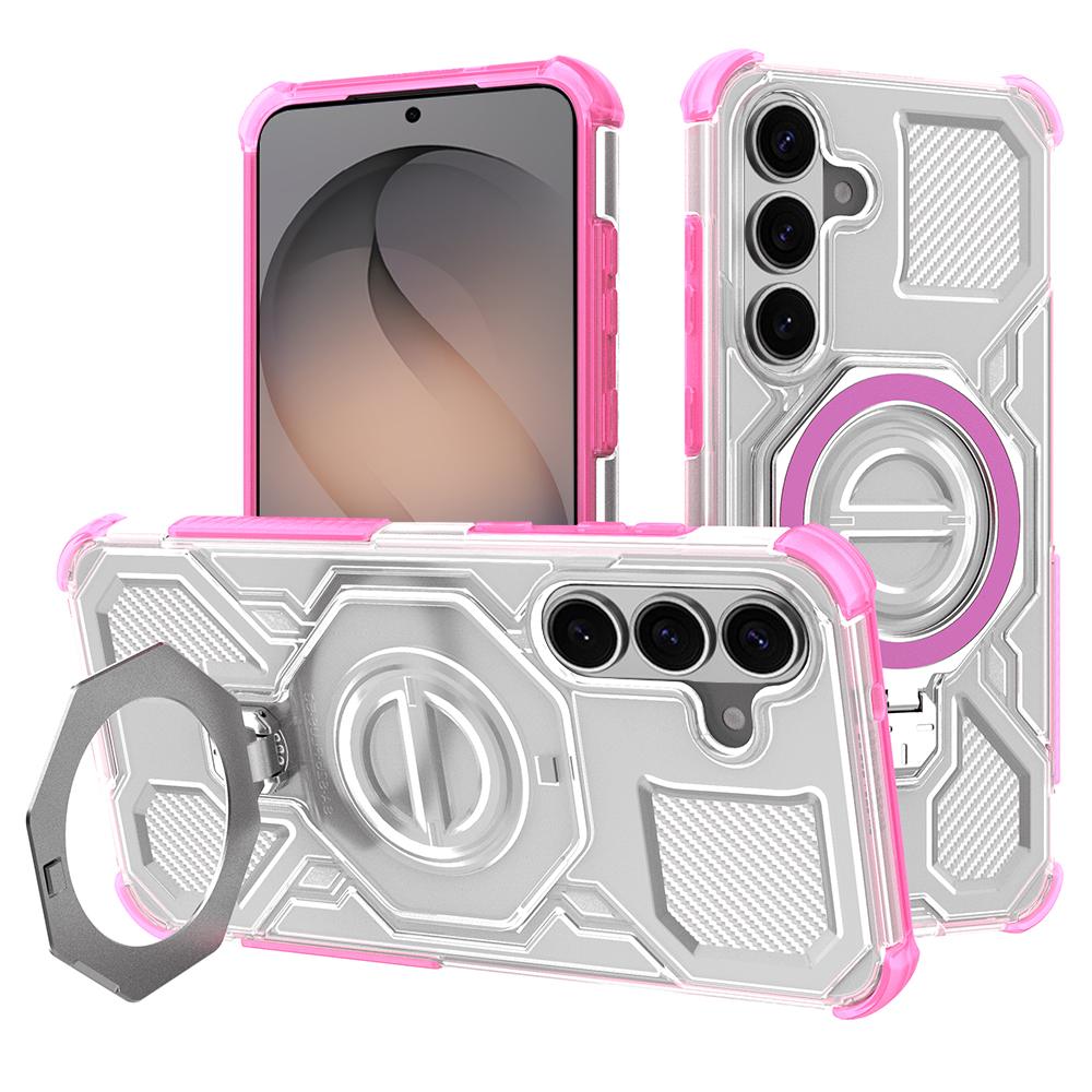 2894827 Coque Techsuit Carbon Shield PRO pour Samsung Galaxy S26 - Pink Transparent – Image 1
