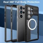 Coque intégrale étanche ShellBox Waterproof IP68 Magsafe pour Samsung Galaxy S26 Ultra - Black – Image 3