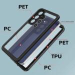 Coque intégrale étanche ShellBox Waterproof IP68 pour Samsung Galaxy S25 FE - Black – Image 5