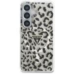 Coque Guess IML Leopard Print Triangle MagSafe pour Samsung Galaxy S26 - Black – Image 3