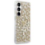 Coque Guess IML Leopard Print Triangle MagSafe pour Samsung Galaxy S26 - Brown – Image 2