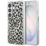Coque Guess IML Leopard Print Triangle MagSafe pour Samsung Galaxy S26 Ultra - Black