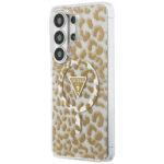 Coque Guess IML Leopard Print Triangle MagSafe pour Samsung Galaxy S26 Ultra - Brown – Image 2