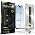 Protection d'écran Techsuit TitanGlass FullCover avec applicateur pour iPhone Air - Black