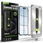 Lot de 2 protections d'écran Techsuit TitanGlass FullCover avec applicateur pour iPhone Air - Black