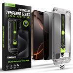 Protection d'écran Techsuit TitanGlass FullCover avec applicateur pour iPhone 16 Pro / iPhone 17 - Privacy