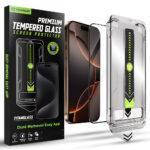 Protection d'écran Techsuit TitanGlass FullCover avec applicateur pour iPhone 16 Pro / iPhone 17 - Black