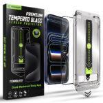 Protection d'écran Techsuit TitanGlass FullCover avec applicateur pour iPhone 17 Pro - Black