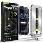 Lot de 2 protections d'écran Techsuit TitanGlass FullCover avec applicateur pour iPhone 17 Pro - Black