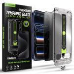 Protection d'écran Techsuit TitanGlass FullCover avec applicateur pour iPhone 17 Pro - Privacy