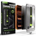 Protection d'écran Techsuit TitanGlass FullCover avec applicateur pour iPhone 17 Pro Max - Privacy