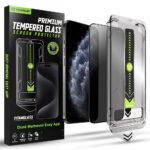 Protection d'écran Techsuit TitanGlass FullCover avec applicateur pour iPhone X / iPhone XS / iPhone 11 Pro - Privacy
