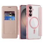Étui portefeuille Techsuit SmartMag Book Case pour Samsung Galaxy S26 - Pink