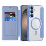 Étui portefeuille Techsuit SmartMag Book Case pour Samsung Galaxy S26 - Light Blue
