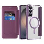 Étui portefeuille Techsuit SmartMag Book Case pour Samsung Galaxy S26 - Purple
