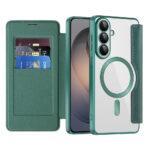 Étui portefeuille Techsuit SmartMag Book Case pour Samsung Galaxy S26 - Green