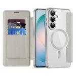 Étui portefeuille Techsuit SmartMag Book Case pour Samsung Galaxy S26 Plus - Gray