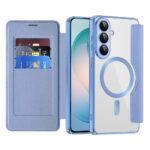 Étui portefeuille Techsuit SmartMag Book Case pour Samsung Galaxy S26 Plus - Light Blue