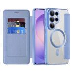 Étui portefeuille Techsuit SmartMag Book Case pour Samsung Galaxy S26 Ultra - Light Blue