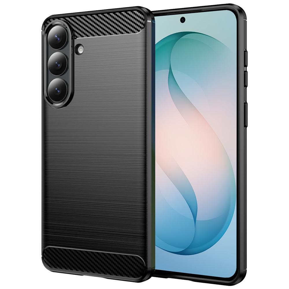 2919967 Coque Techsuit Carbon Silicone pour Samsung Galaxy S26 Plus - Black – Image 1
