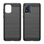 Coque Techsuit Carbon Silicone pour Motorola Moto E13 - Black – Image 2