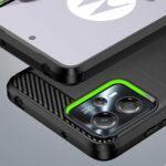 Coque Techsuit Carbon Silicone pour Motorola Moto G13 / G23 - Black – Image 3