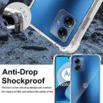 Coque Techsuit Shockproof Clear Silicone pour Motorola Moto G54 - Clear – Image 4