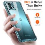 Coque Techsuit Shockproof Clear Silicone pour Motorola Moto G72 - Clear – Image 2