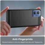 Coque Techsuit Carbon Silicone pour Motorola Moto G34 / Moto G45 - Black – Image 4