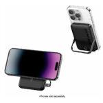 Anker Power Bank sans fil magnétique 5000 mAh - Recharge 7,5 W avec support pliable - Modèle 322 (A1618G11) Noir – Image 5