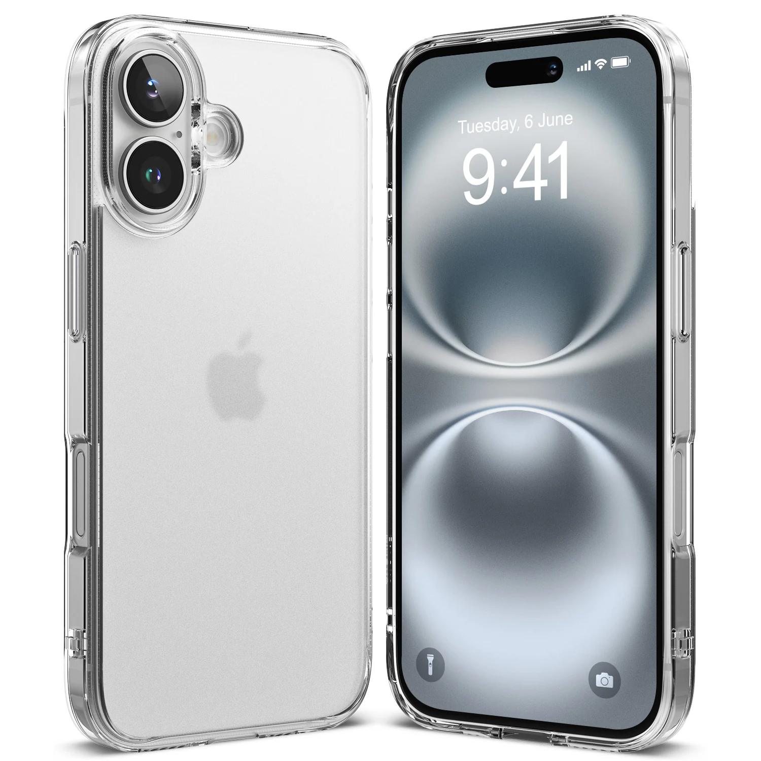 Coque Ringke Fusion pour iPhone 16 Plus - Matte Clear Coque Ringke Fusion pour iPhone 16 Plus - Matte Clear – Image 1